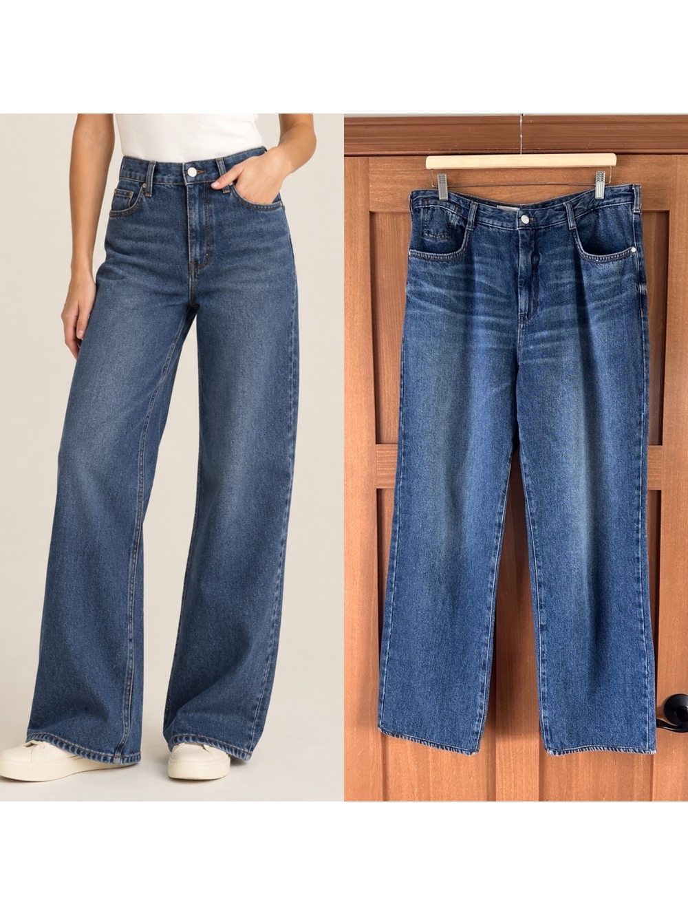 Pilcro Anthropologie High Rise Relaxed Wide Leg Jeans Women’s size 30T Tall